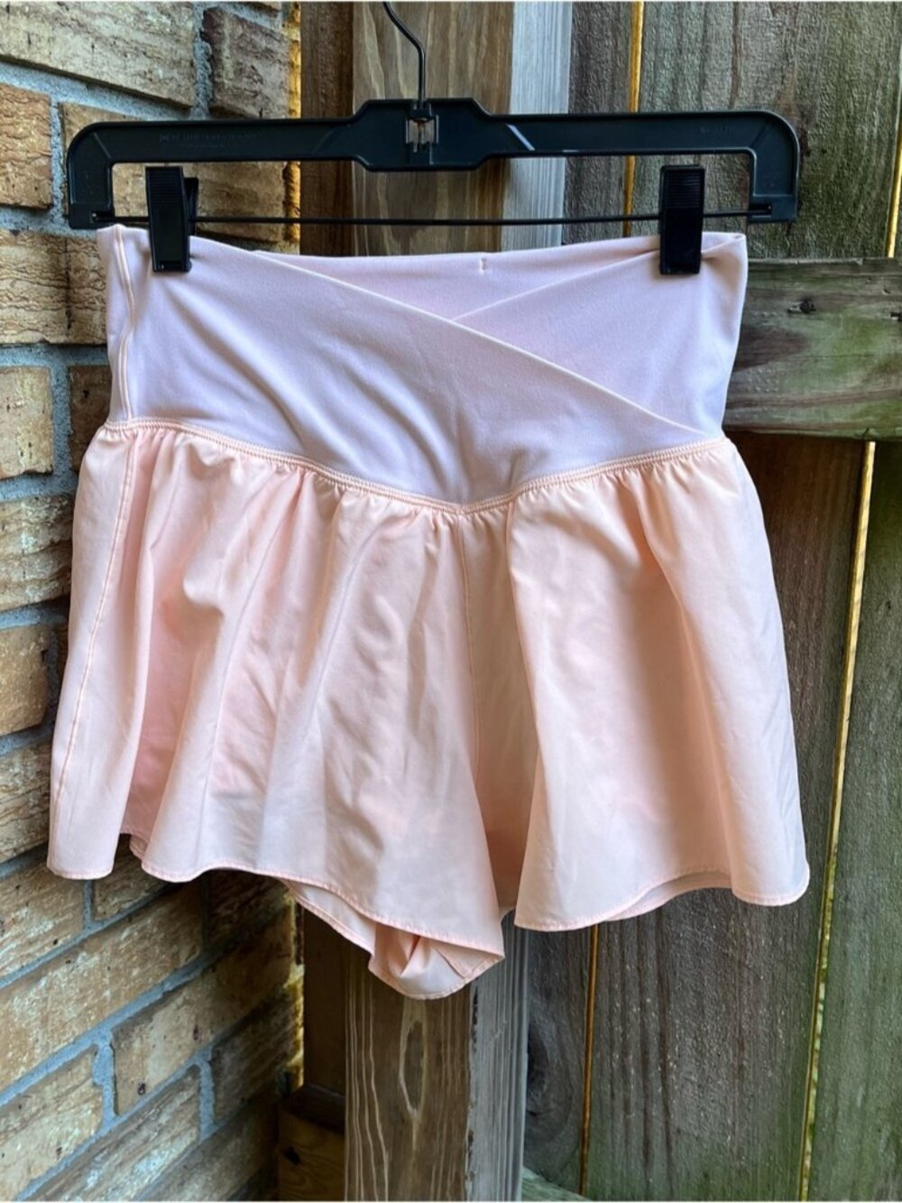 Offline by Aerie Pale Pink Flowy High-Waist Athletic Shorts